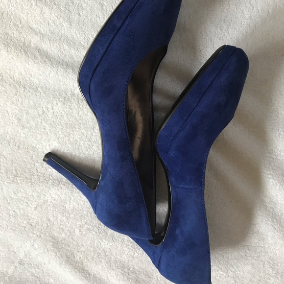 Blue Suede Heels - Picture 2 of 5